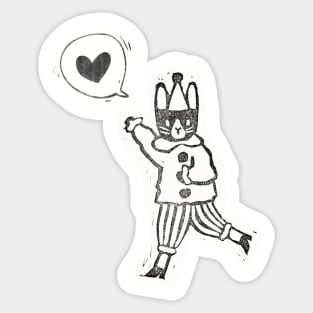 Circus Bunny Sticker